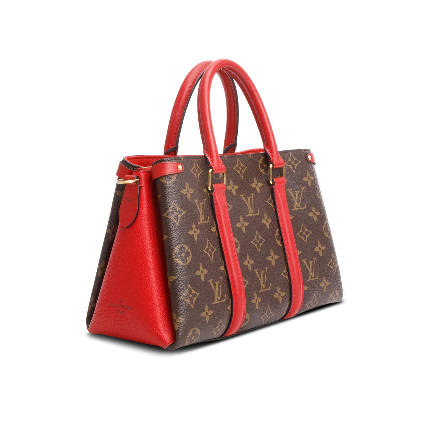 Louis Vuitton Red Soufflot BB w/ Straps