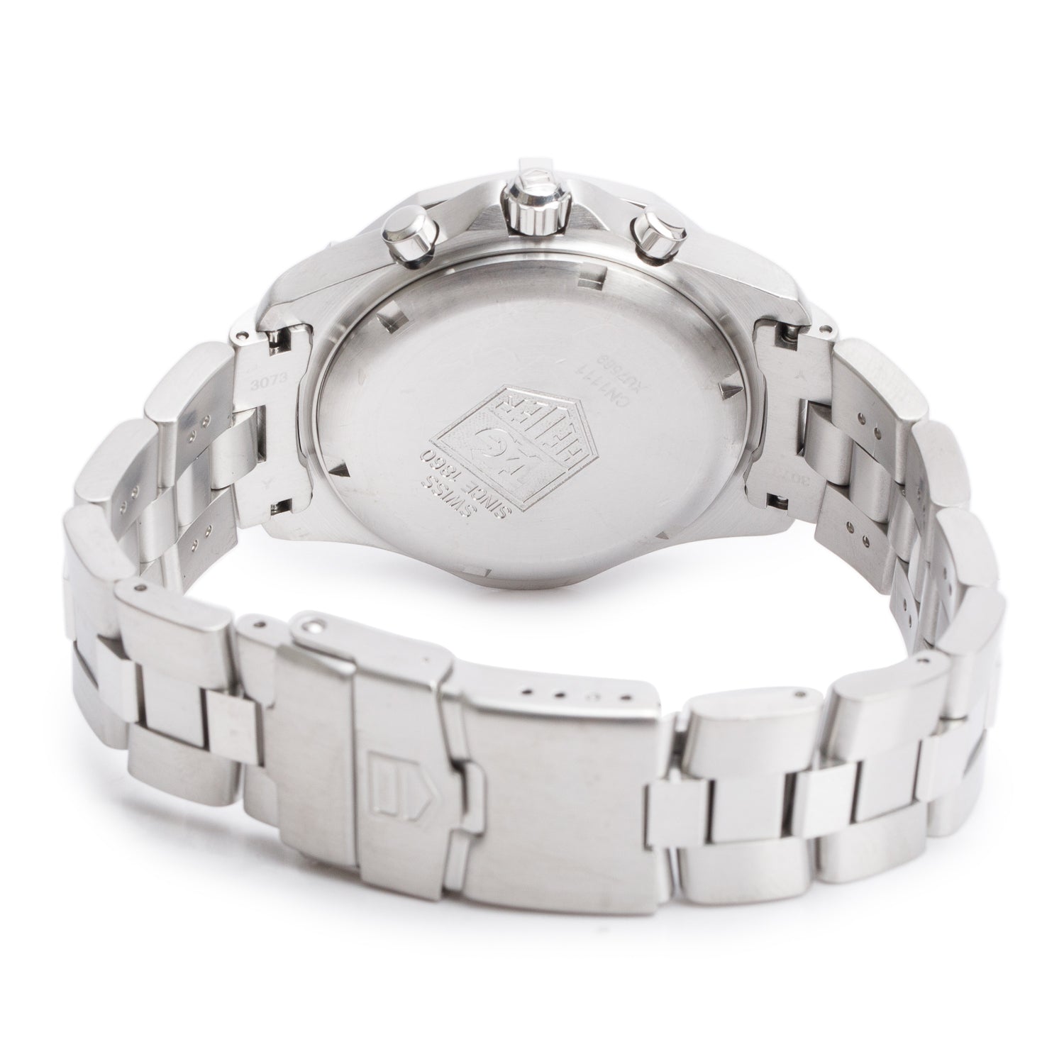 Tag Heuer Stainless Steel 2000 Exclusive Professional 200M 40 MM Chronograph Quartz Watch Silver Dial CN1111