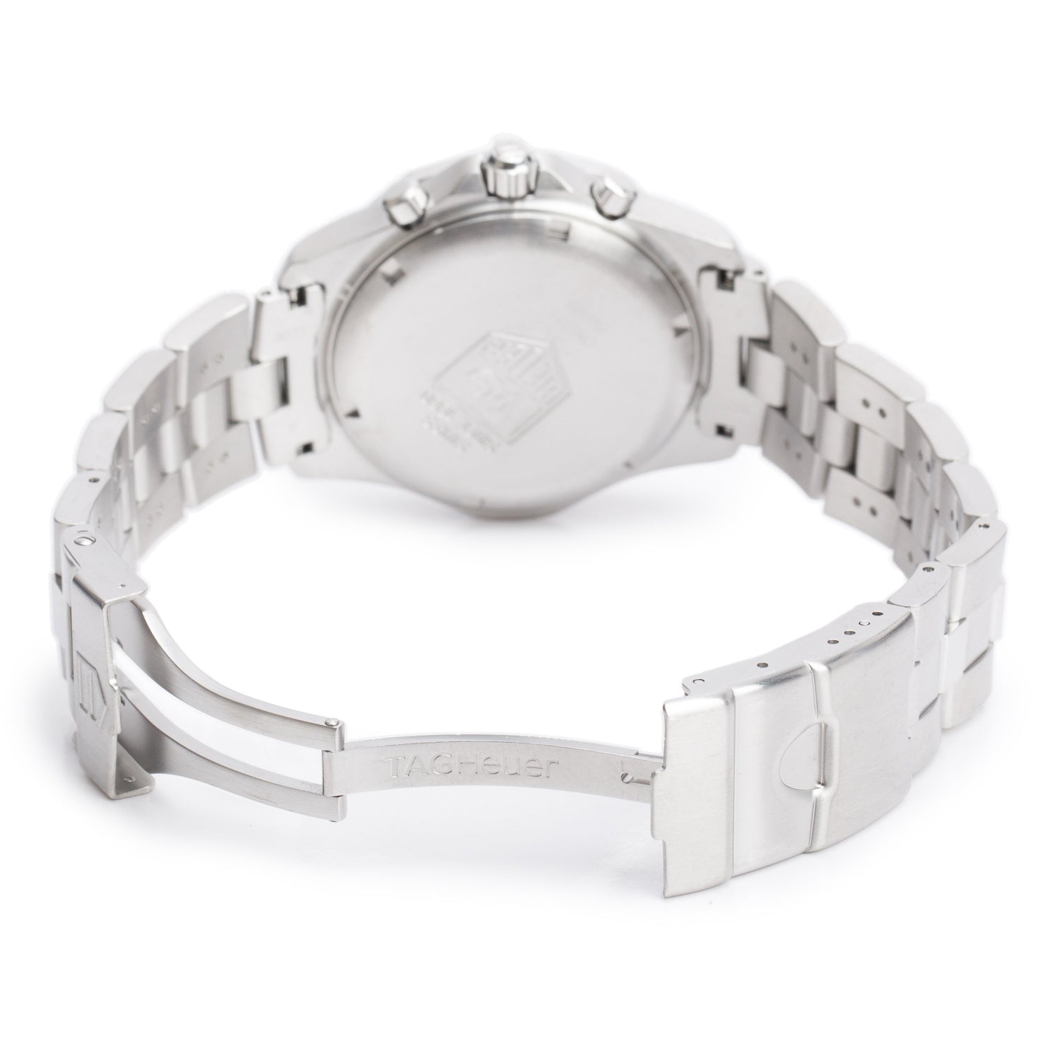 Tag Heuer Stainless Steel 2000 Exclusive Professional 200M 40 MM Chronograph Quartz Watch Silver Dial CN1111