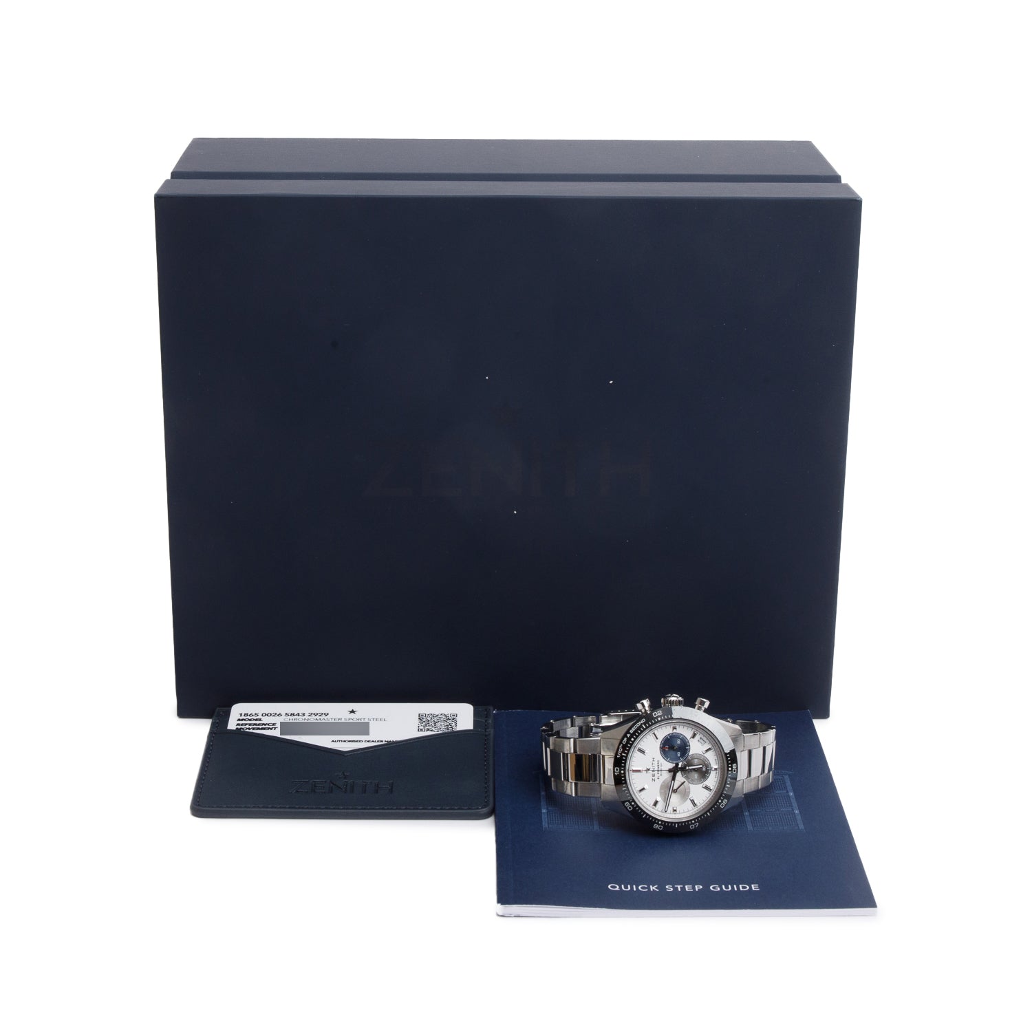 Zenith Stainless Steel El Primero Chronomaster Sport 41 MM Chronograph Automatic Watch White Dial w/ Box & Papers