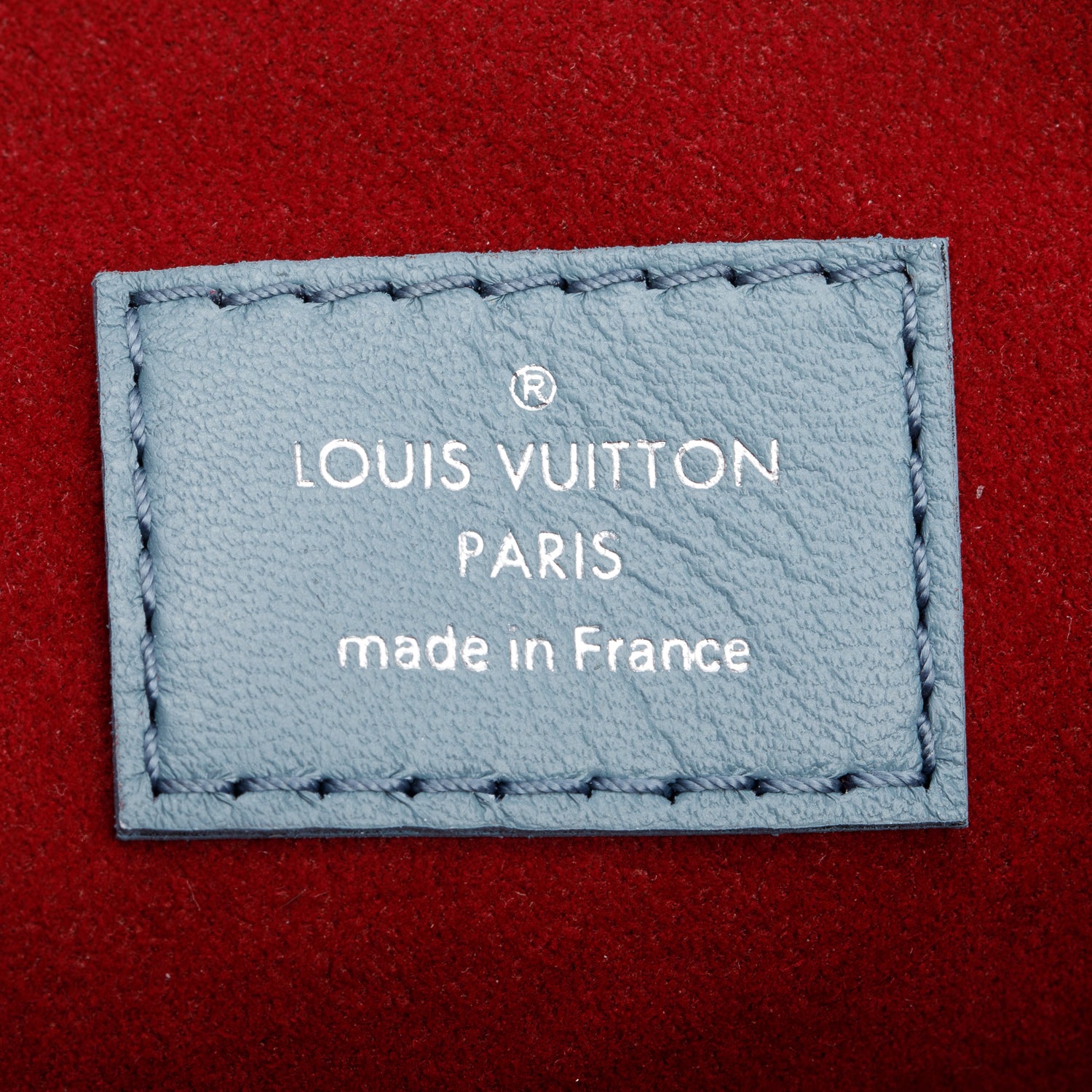 Louis Vuitton Blue Monogram Embossed Lambskin Leather Coussin PM w/ Straps