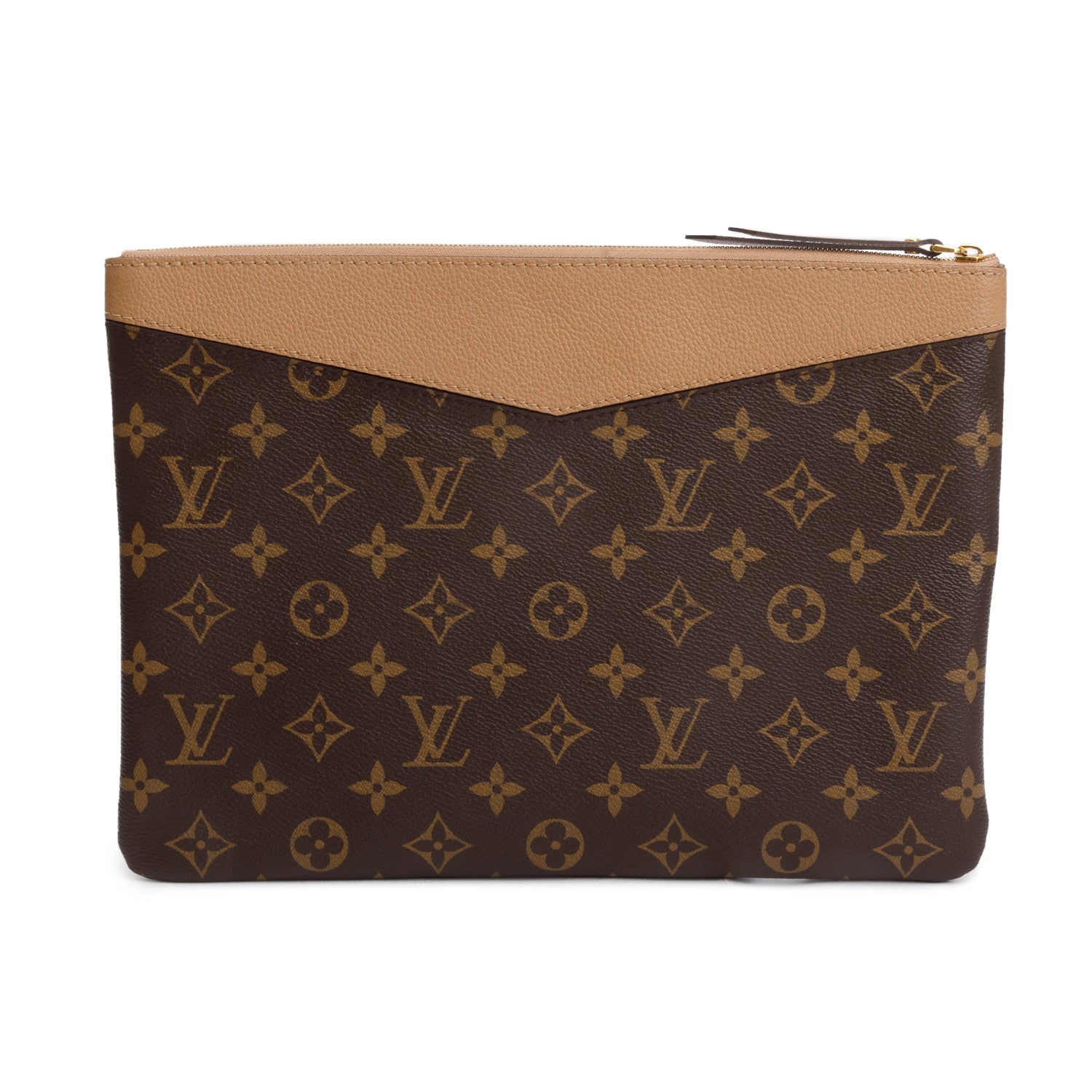 Louis Vuitton Brown Monogram Daily Pouch w/ Box & Receipt