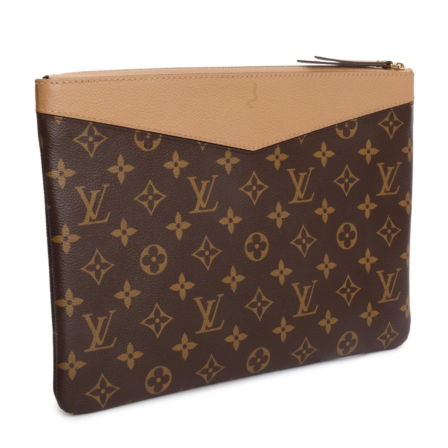 Louis Vuitton Brown Monogram Daily Pouch w/ Box & Receipt