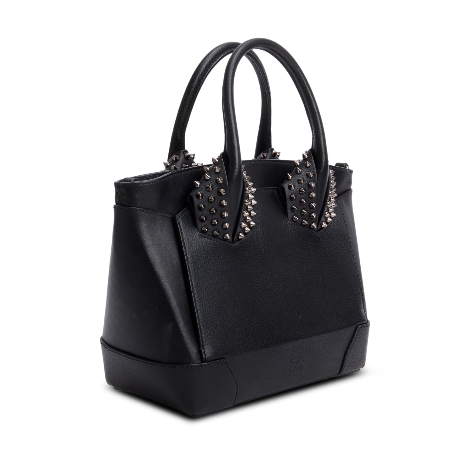 Christian Louboutin Black Grained Calfskin Small Eloise Tote w/ Strap