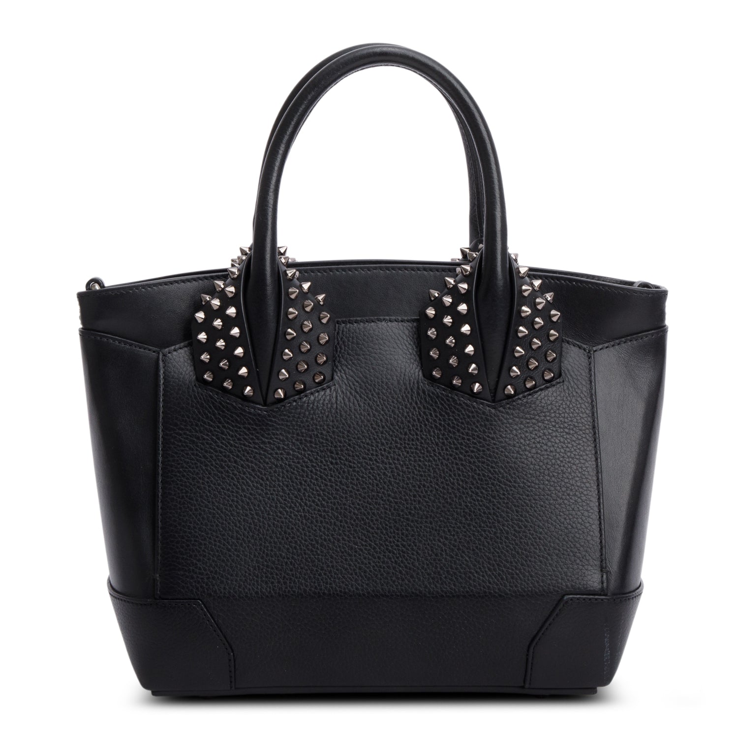 Christian Louboutin Black Grained Calfskin Small Eloise Tote w/ Strap