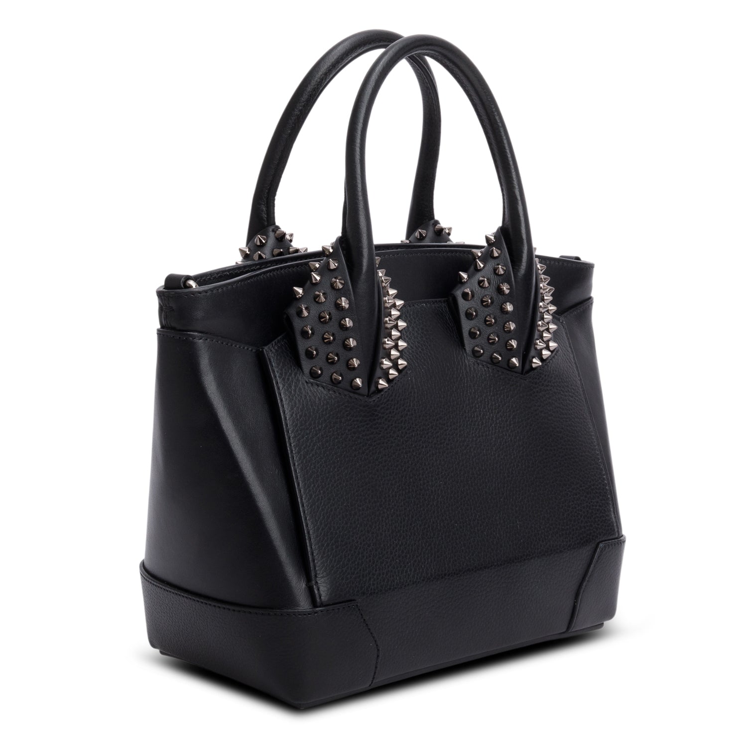 Christian Louboutin Black Grained Calfskin Small Eloise Tote w/ Strap