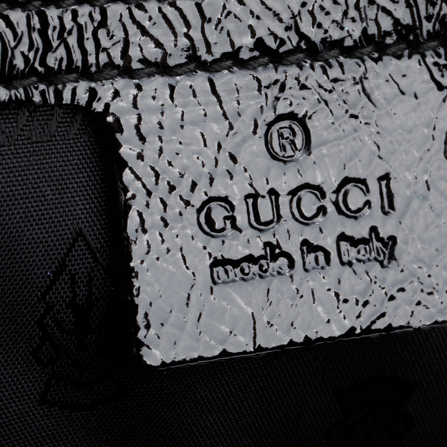 Gucci Grey Suede Black Patent Leather Medium Hysteria Aviatrix Boston Bag