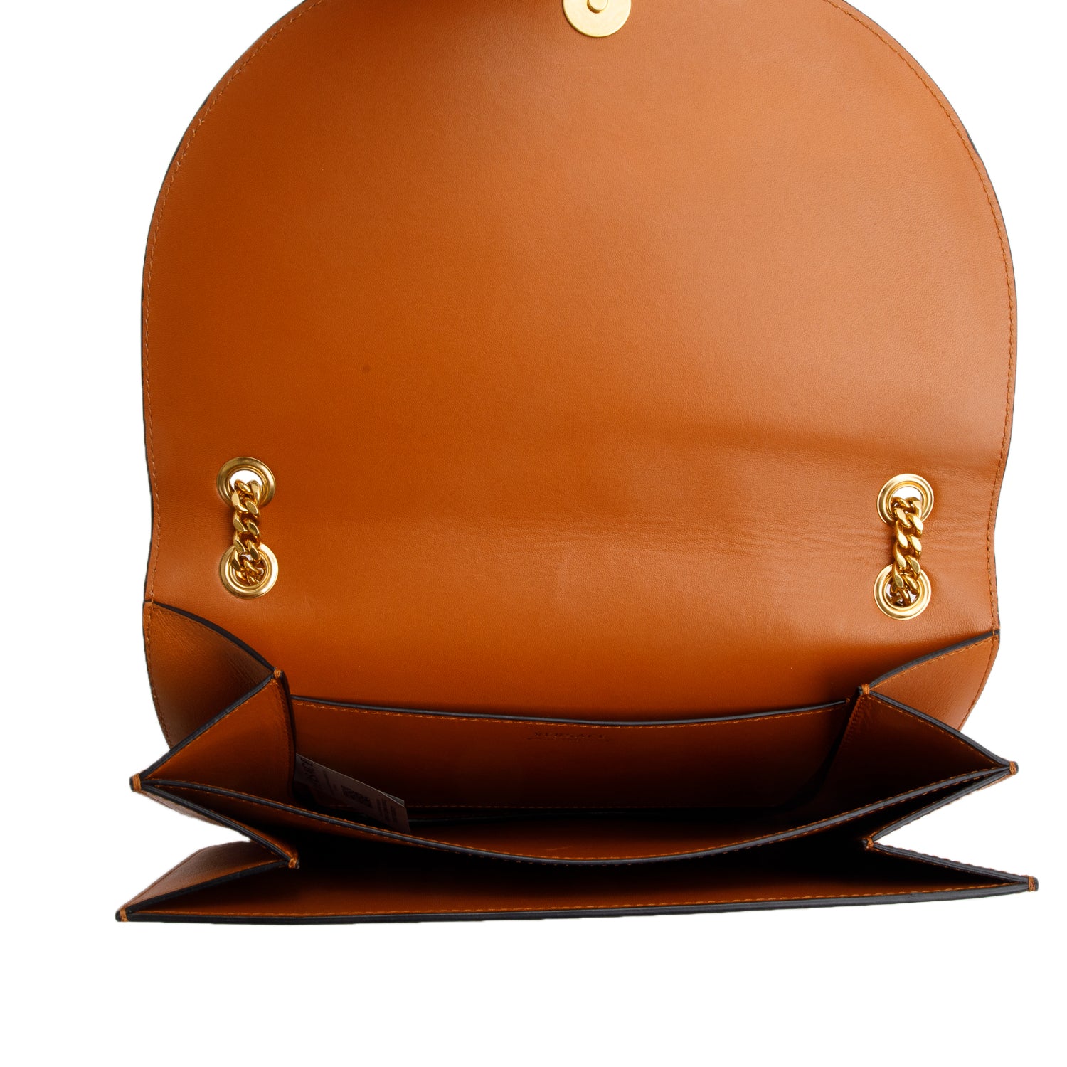 Versace Brown Nappa Leather Virtus Shoulder Bag