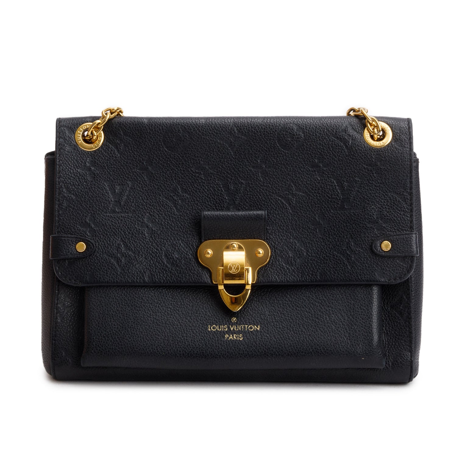 Louis Vuitton Black Monogram Empreinte Leather Vavin PM w/ Box