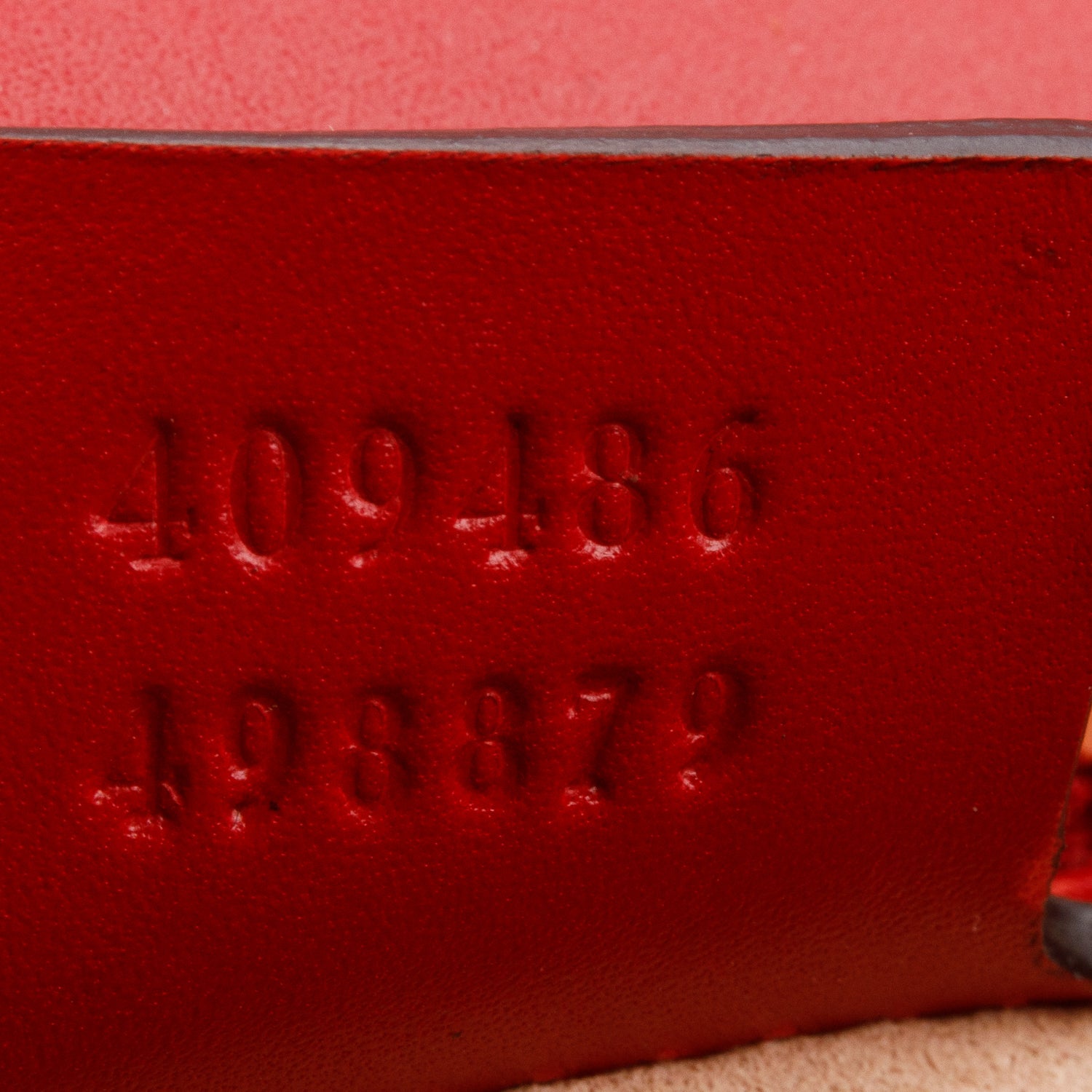 Gucci Red Guccissima Medium Padlock Shoulder Bag