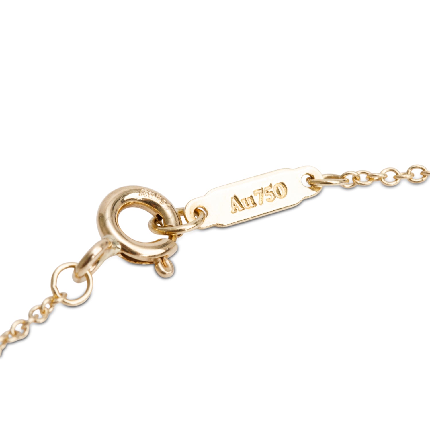 Tiffany & Co. 18k Yellow Gold & Platinum Diamond Sixteen Stone Pendant Necklace w/ Box