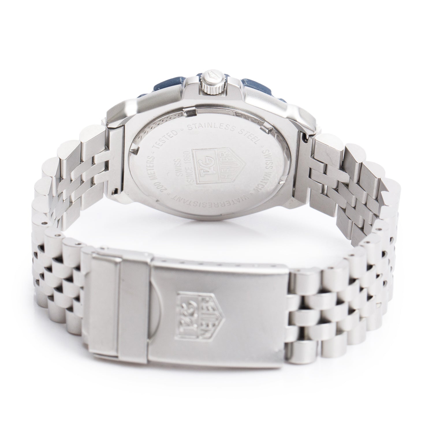 Tag Heuer Stainless Steel & Navy Ceramic Formula 1 35 MM Watch White Dial WA1219