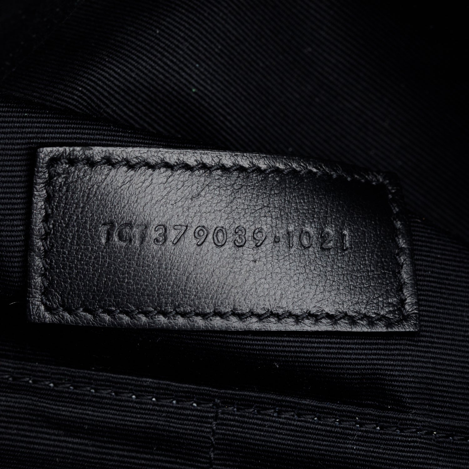 Saint Laurent 2021 Black Calfskin Matelasse Monogram Casssandre Zip Pouch