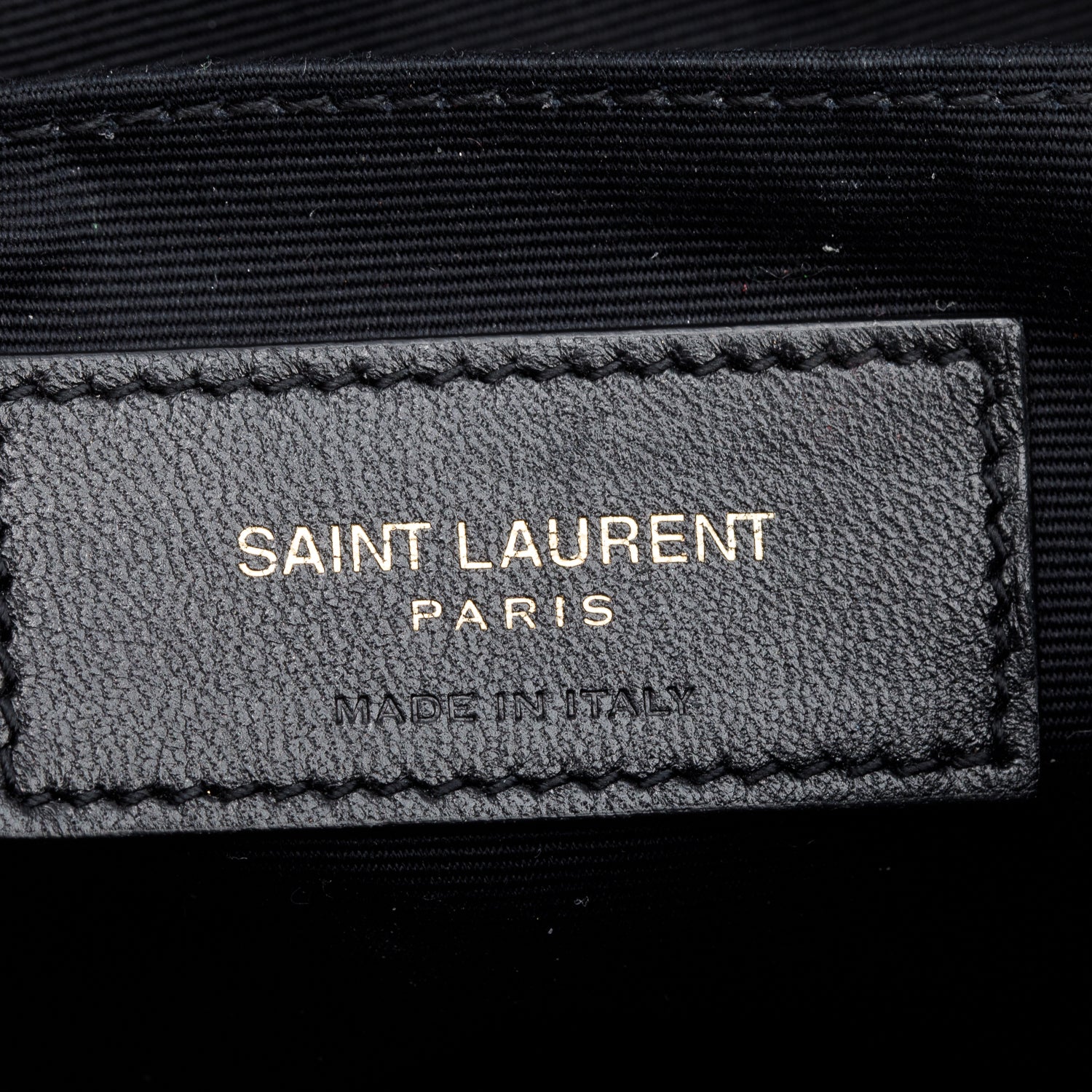 Saint Laurent 2021 Black Calfskin Matelasse Monogram Casssandre Zip Pouch