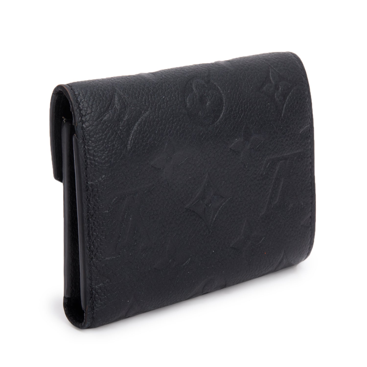 Louis Vuitton Black Monogram Empreinte Leather Victorine Wallet