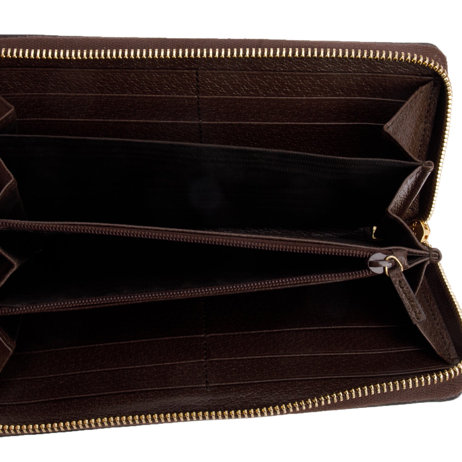 Gucci GG Supreme Web Ophidia Zip Around Wallet