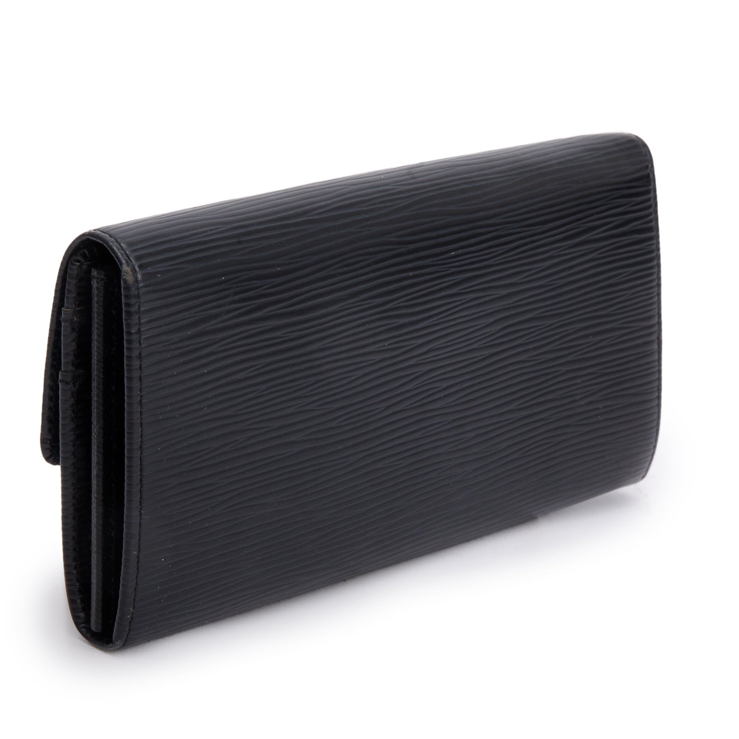 Louis Vuitton Black Epi Leather Sarah Wallet