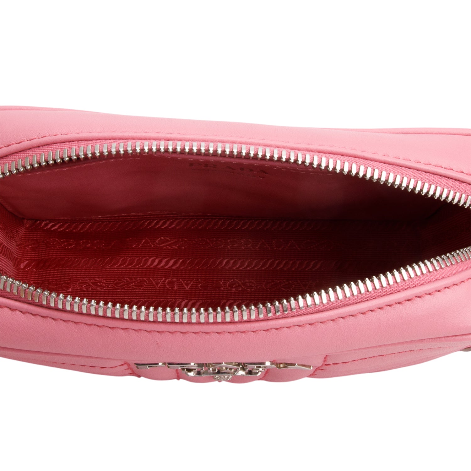 Prada Pink Soft Calfskin Diagramme Camera Bag
