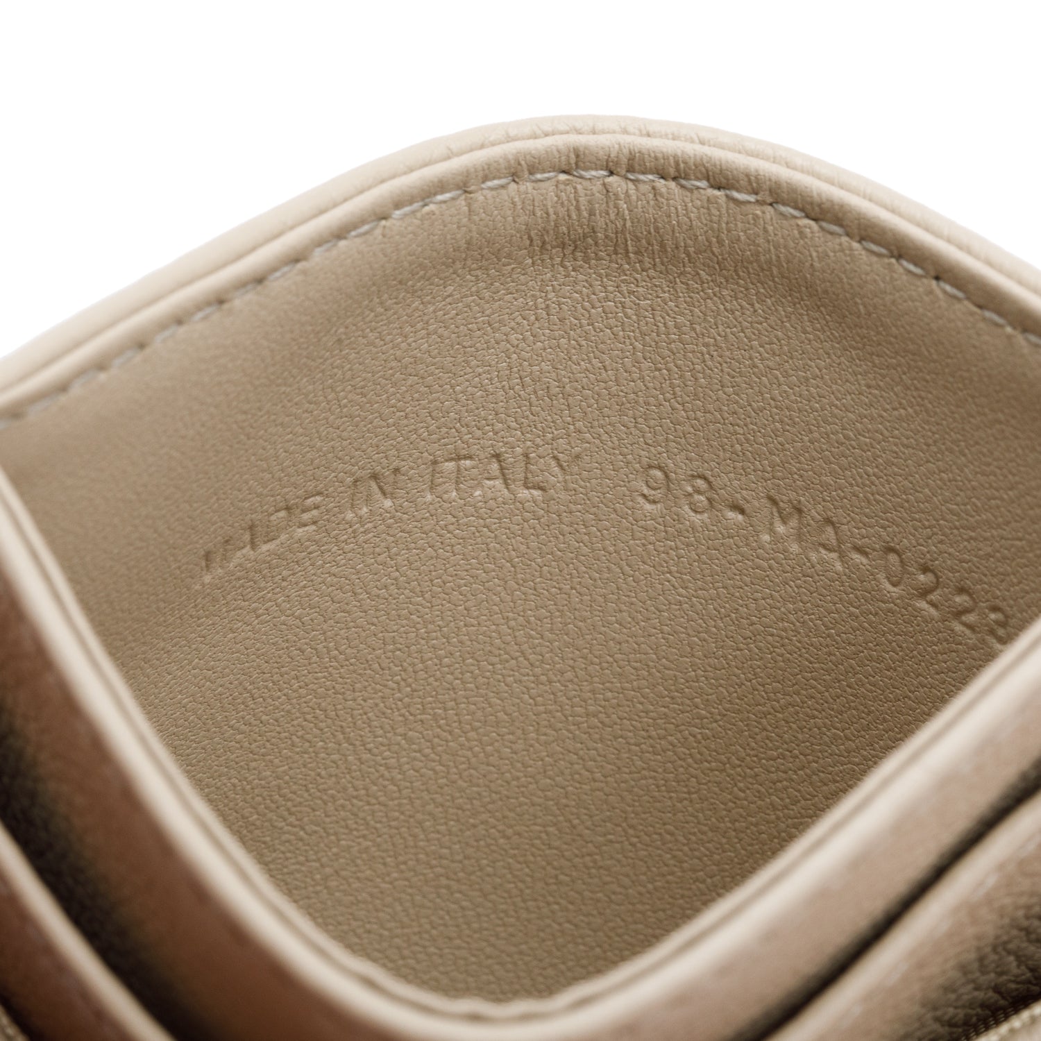 Christian Dior 2023 Beige Supple Cannage Leather Caro Freesia Card Holder w/ Box