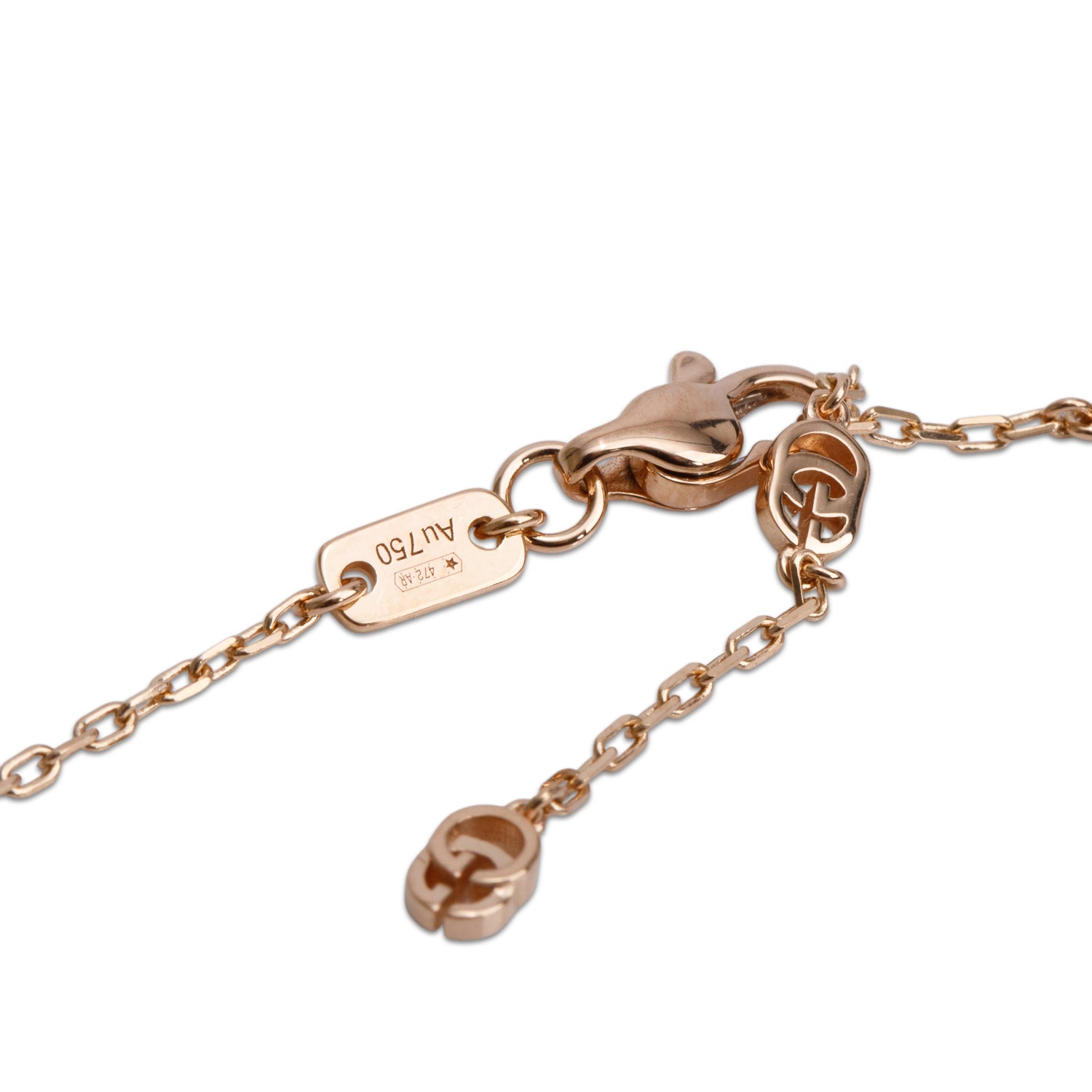 Gucci 18k Rose Gold Mini Interlocking G Pendant Necklace