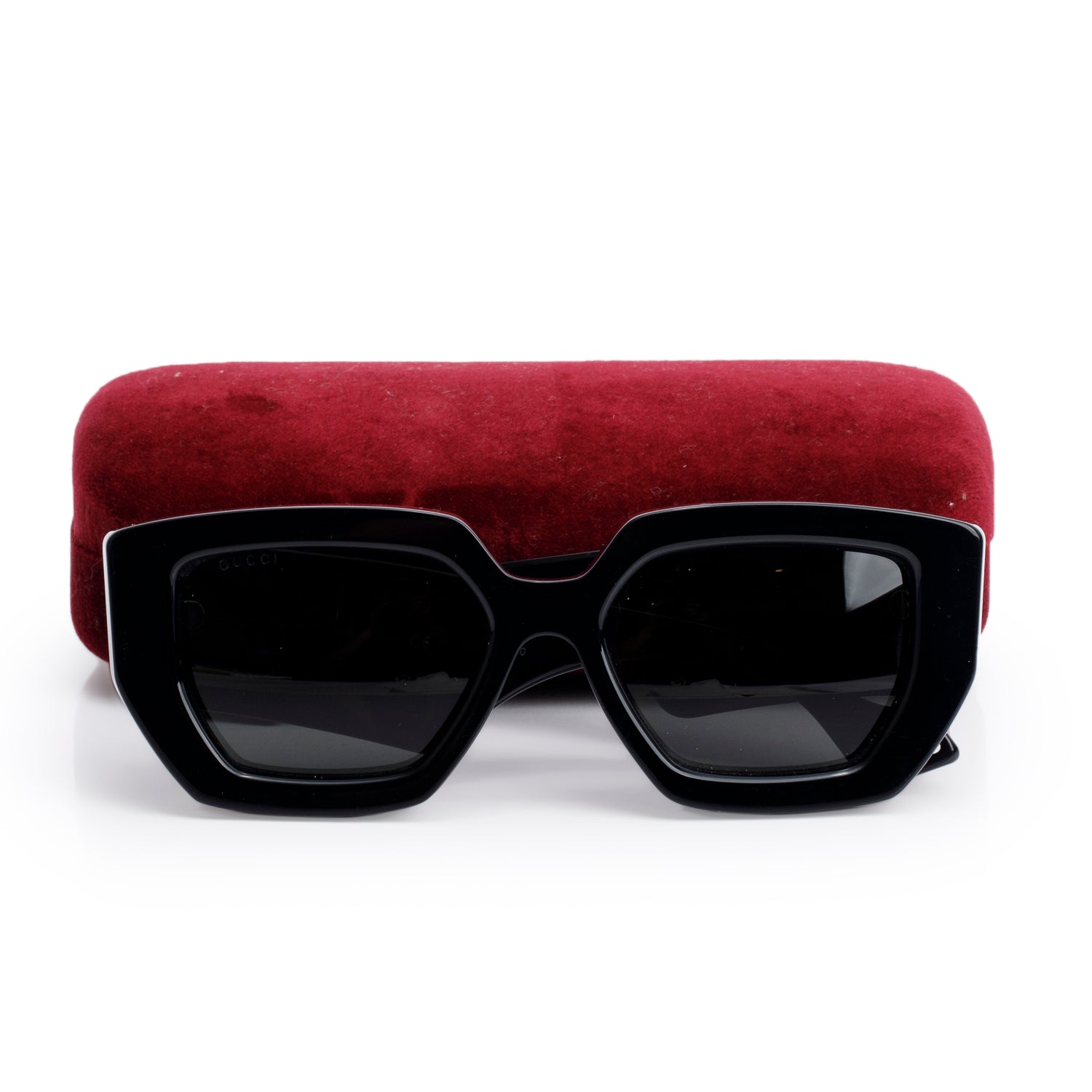 Gucci GG0630S Black Acetate Square Sunglasses w/ Case