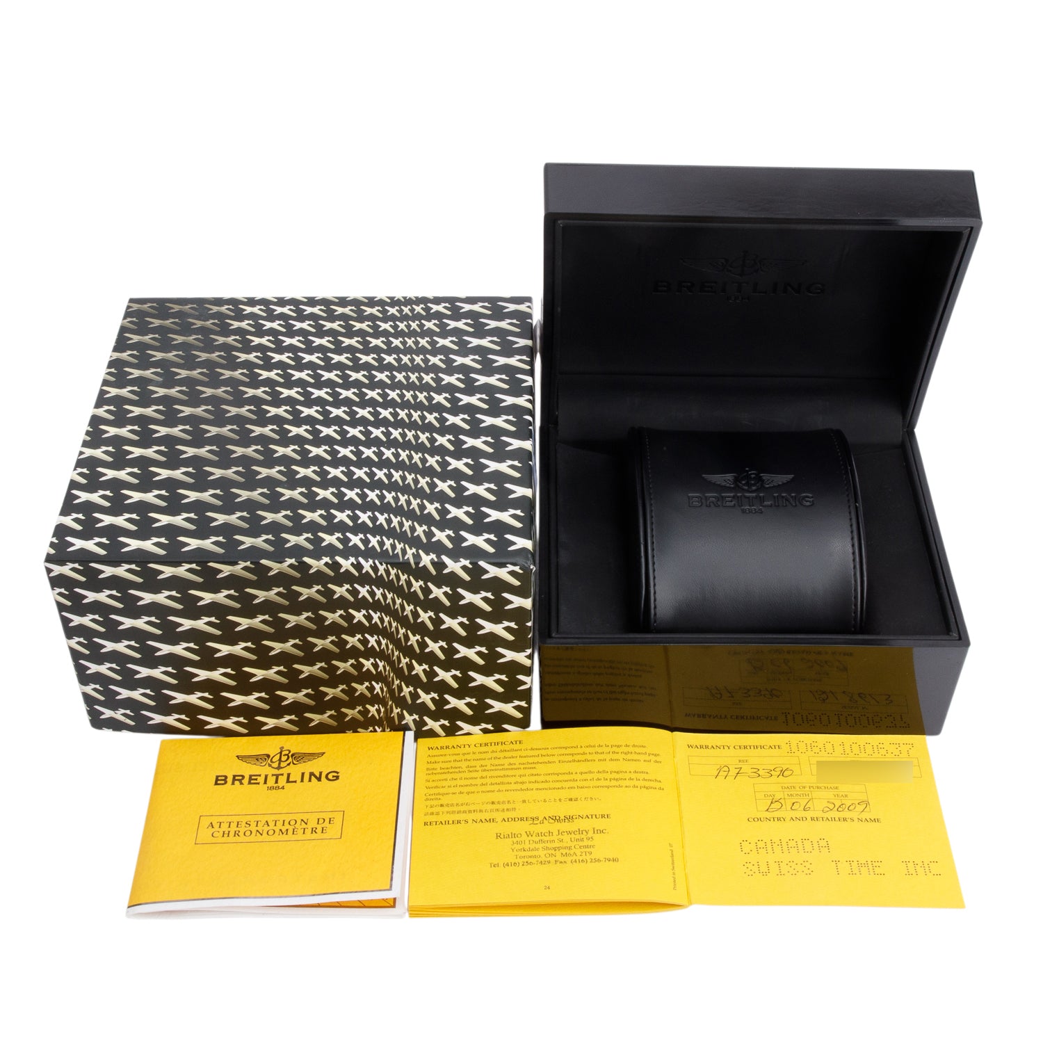 Breitling Stainless Steel & 18k Yellow Gold Chronomat Evolution 44 MM Automatic Chronograph Watch Blue Dial B13356 w/ Box & Papers