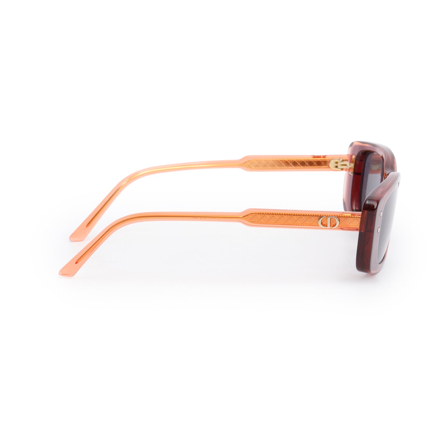 Christian Dior Orange Diorhighlight S21 Rectangle Sunglasses w/ Case