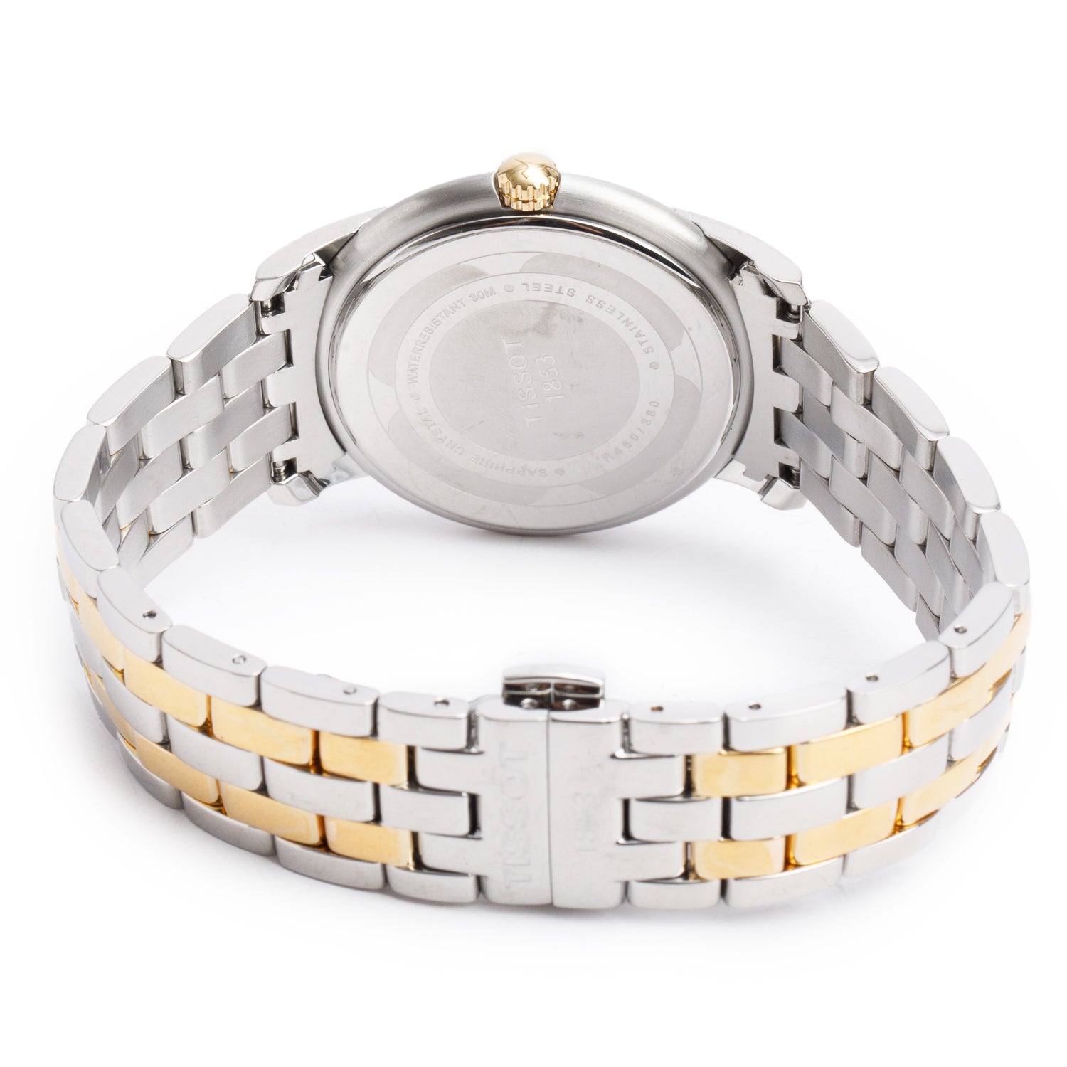 Tissot Two-Tone Stainless Steel Ballade III 39.5 MM Quartz Watch Silver Dial