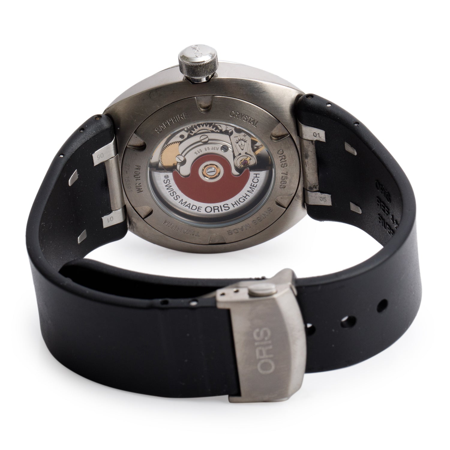 Oris Titanium TT3 Day Date 41 MM Automatic Watch Black Dial