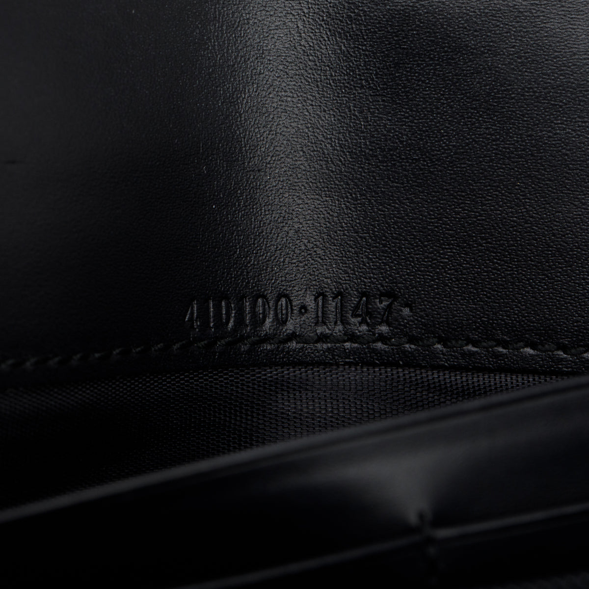 Gucci Black Leather Guccissima Continental Flap Wallet