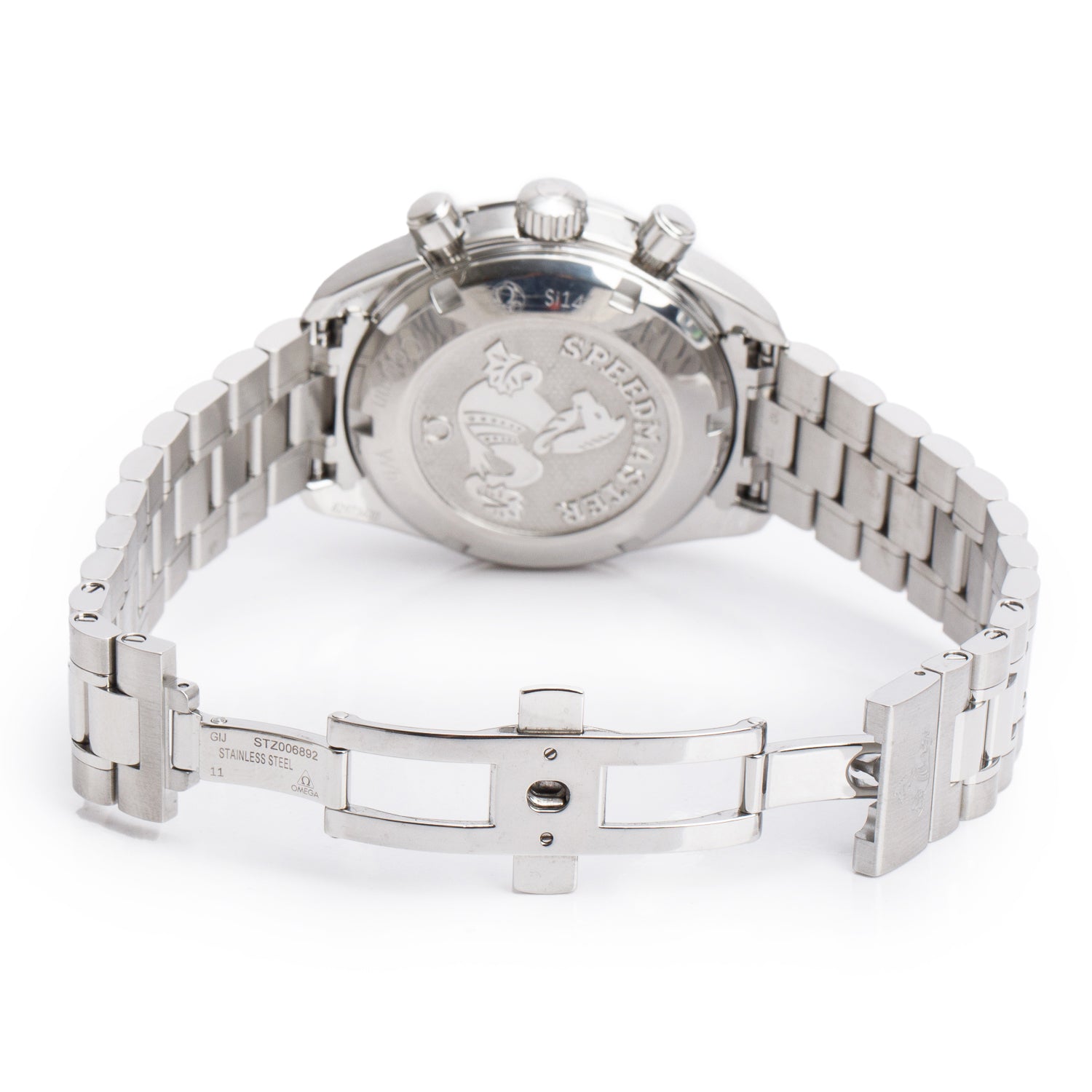 Omega 2022 Stainless Steel Speedmaster 38 MM Co-Axial Chronometer Automatic Watch Black Dial w/ Box, Receipt & Papers