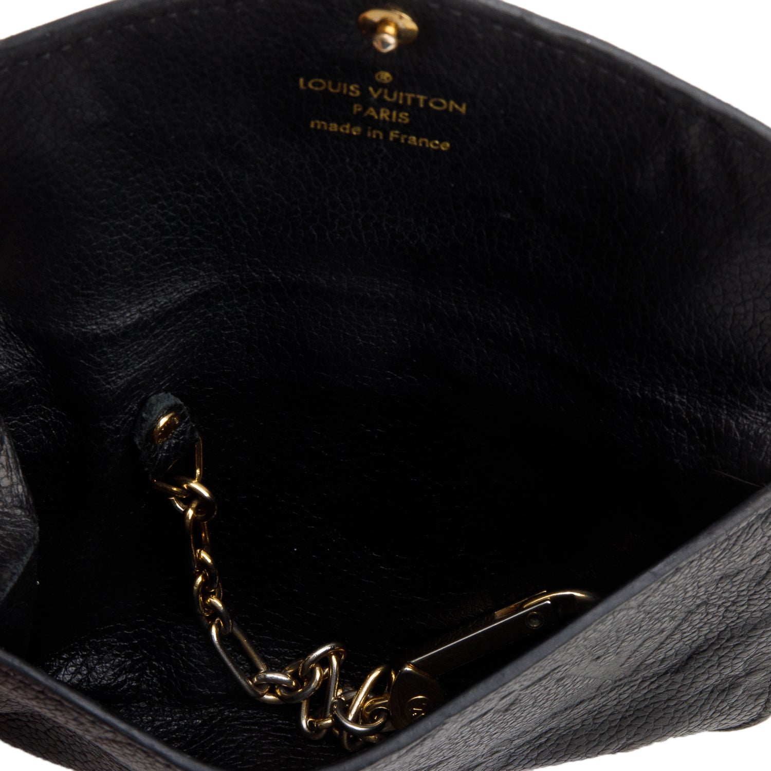 Louis Vuitton Black Empreinte Key Pouch