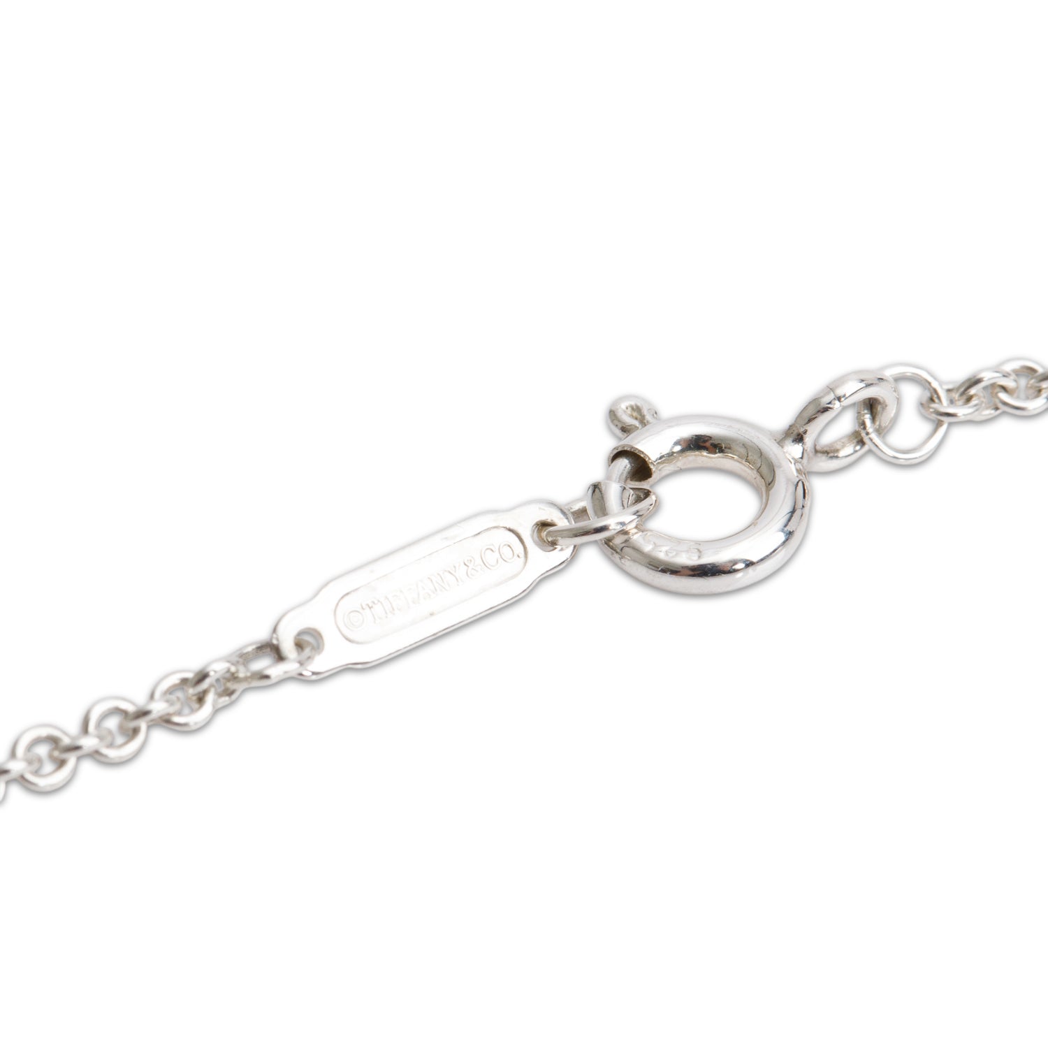 Tiffany & Co. Vintage Sterling Silver Cutout Heart Pendant Necklace