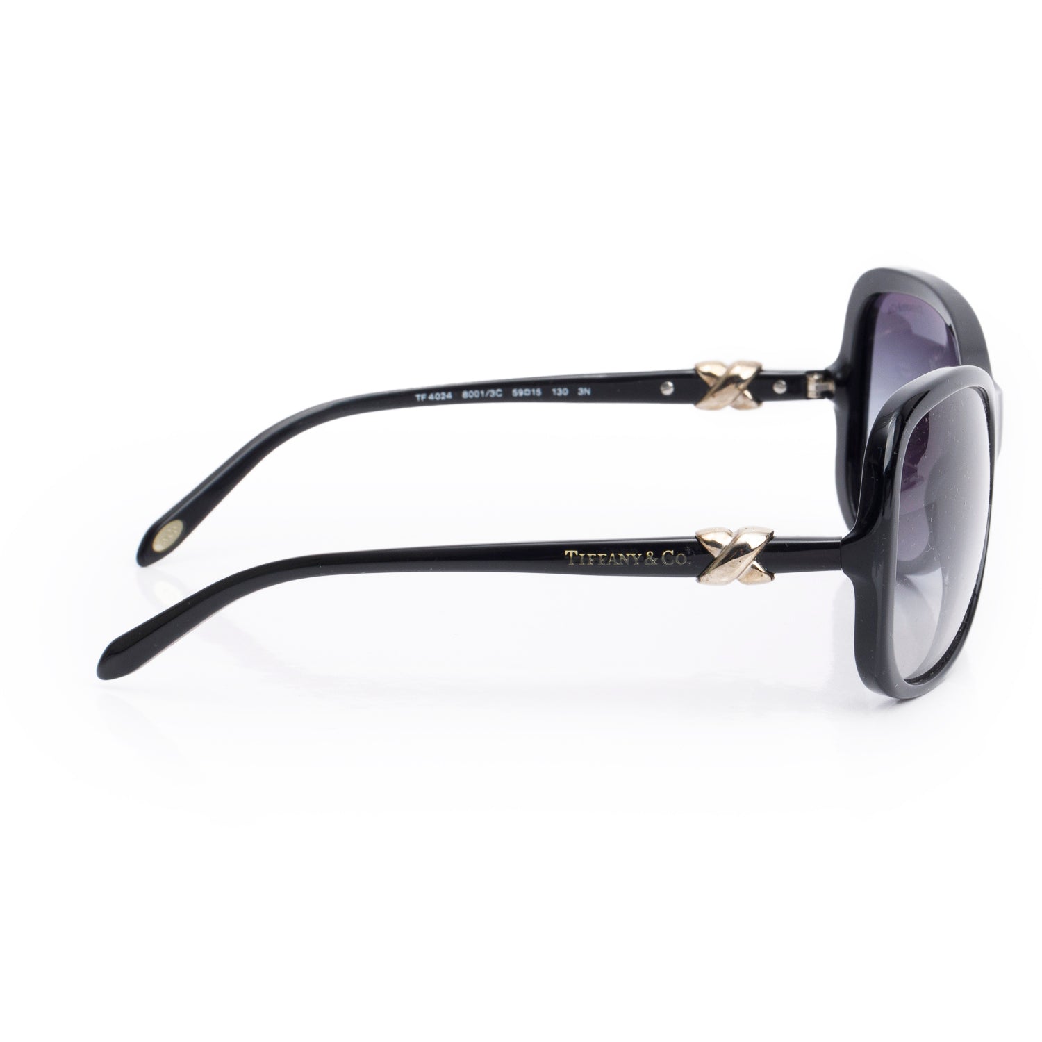 Tiffany & Co. TF4024 Black Square Gradient Sunglasses w/ Case
