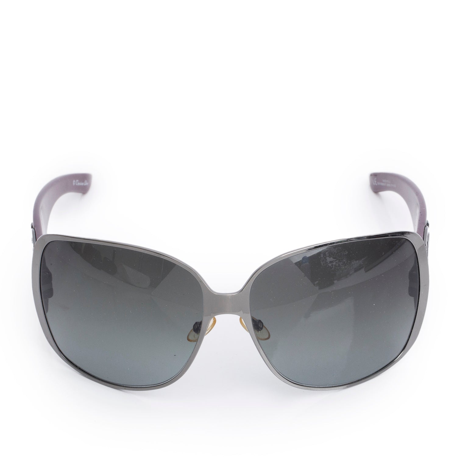 Christian Dior Purple Metal Indinight1 Shield Sunglasses w/ Case