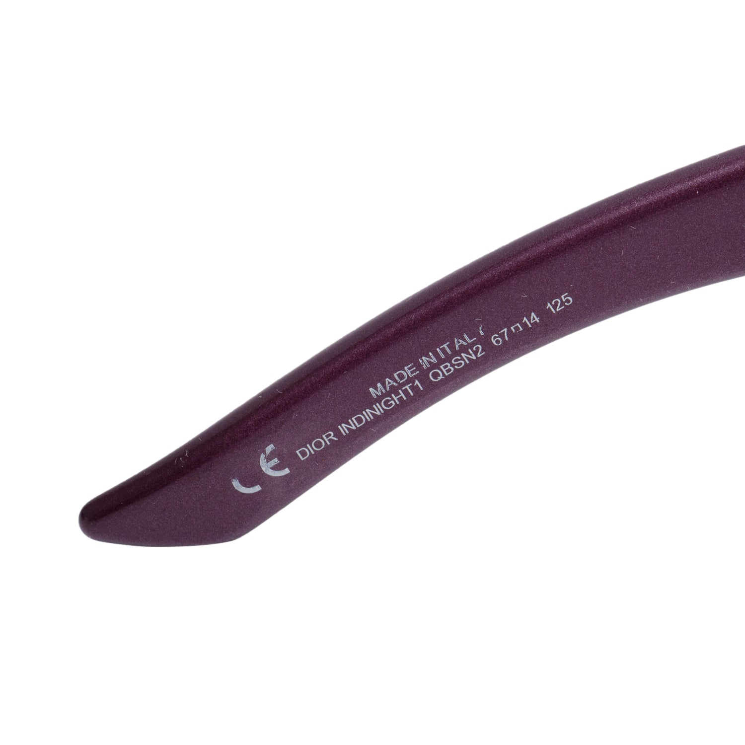Christian Dior Purple Metal Indinight1 Shield Sunglasses w/ Case