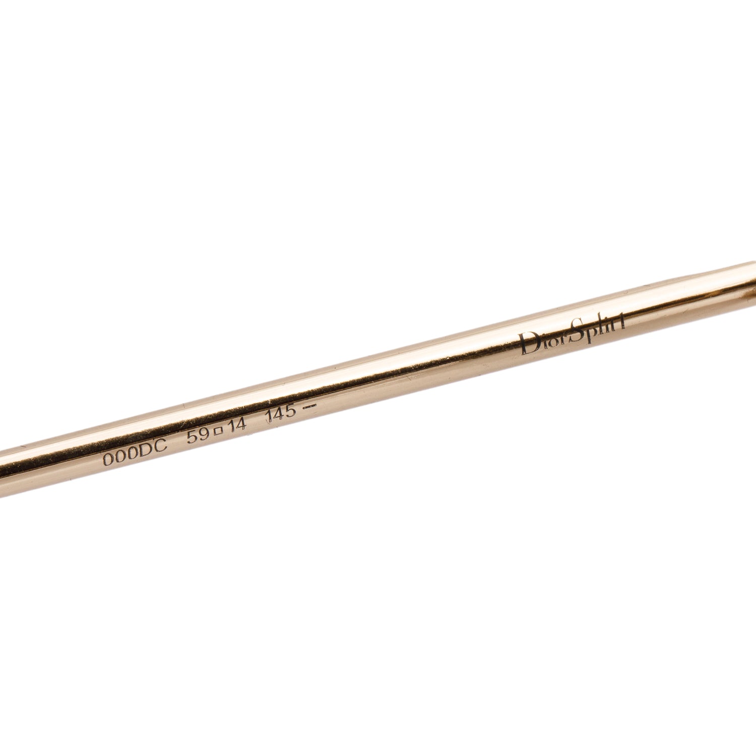 Christian Dior Gold Black Diorsplit1 Mirrored Aviator Sunglasses w/ Case