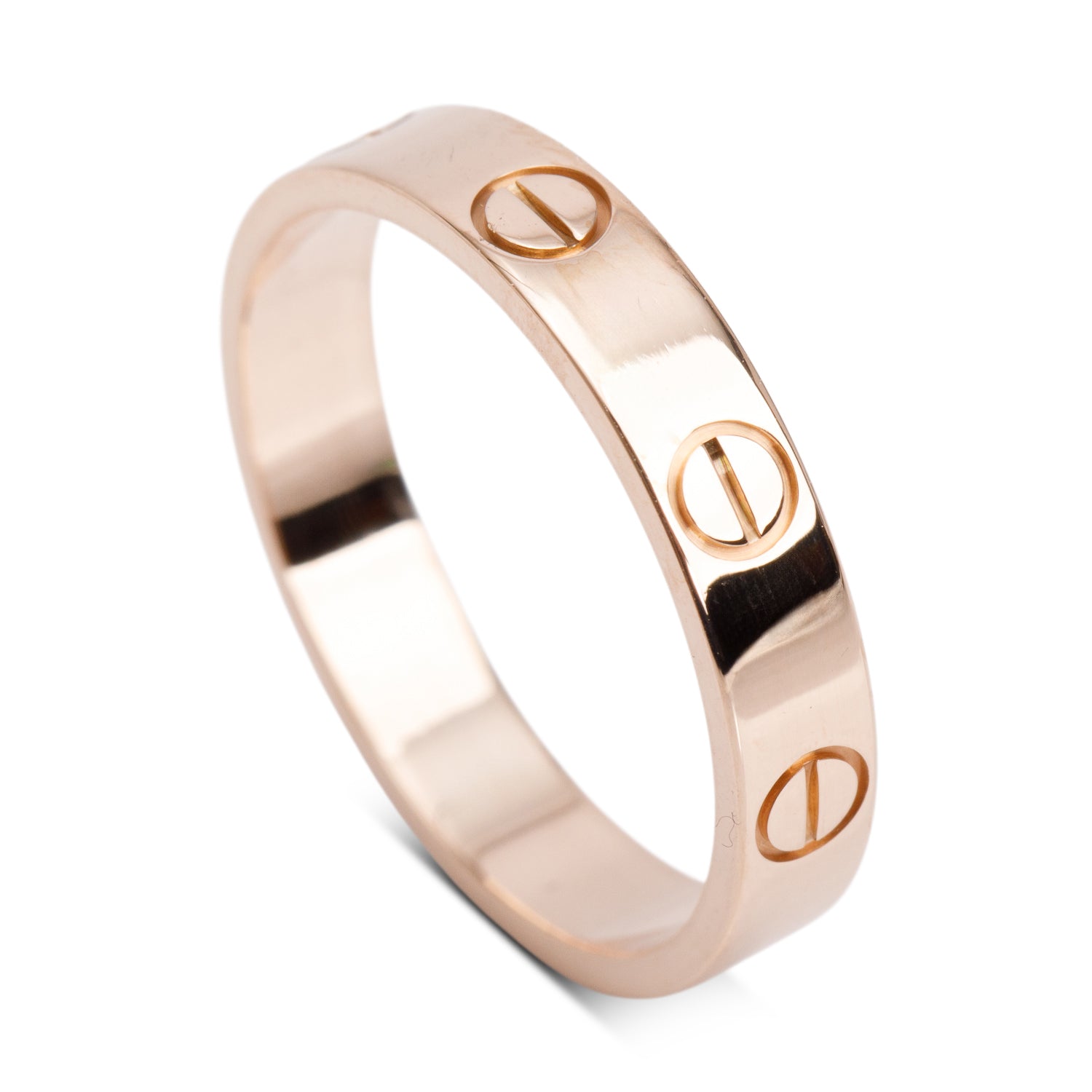 Cartier 2023 18k Rose Gold 3.6 mm Love Wedding Band Ring, Size 53 6.5 w/ Box & Receipt