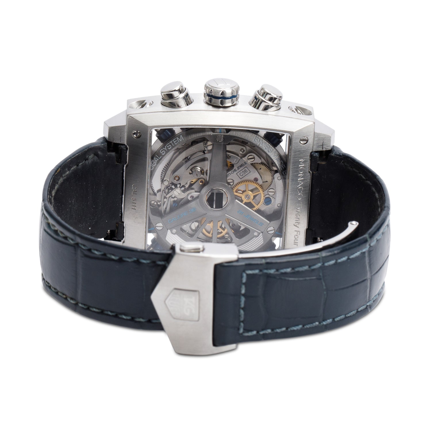 Tag Heuer Stainless Steel Limited Edition Steve McQueen Le Mans Monaco 40.5 MM Automatic Chronograph Watch Blue Dial CAL5111