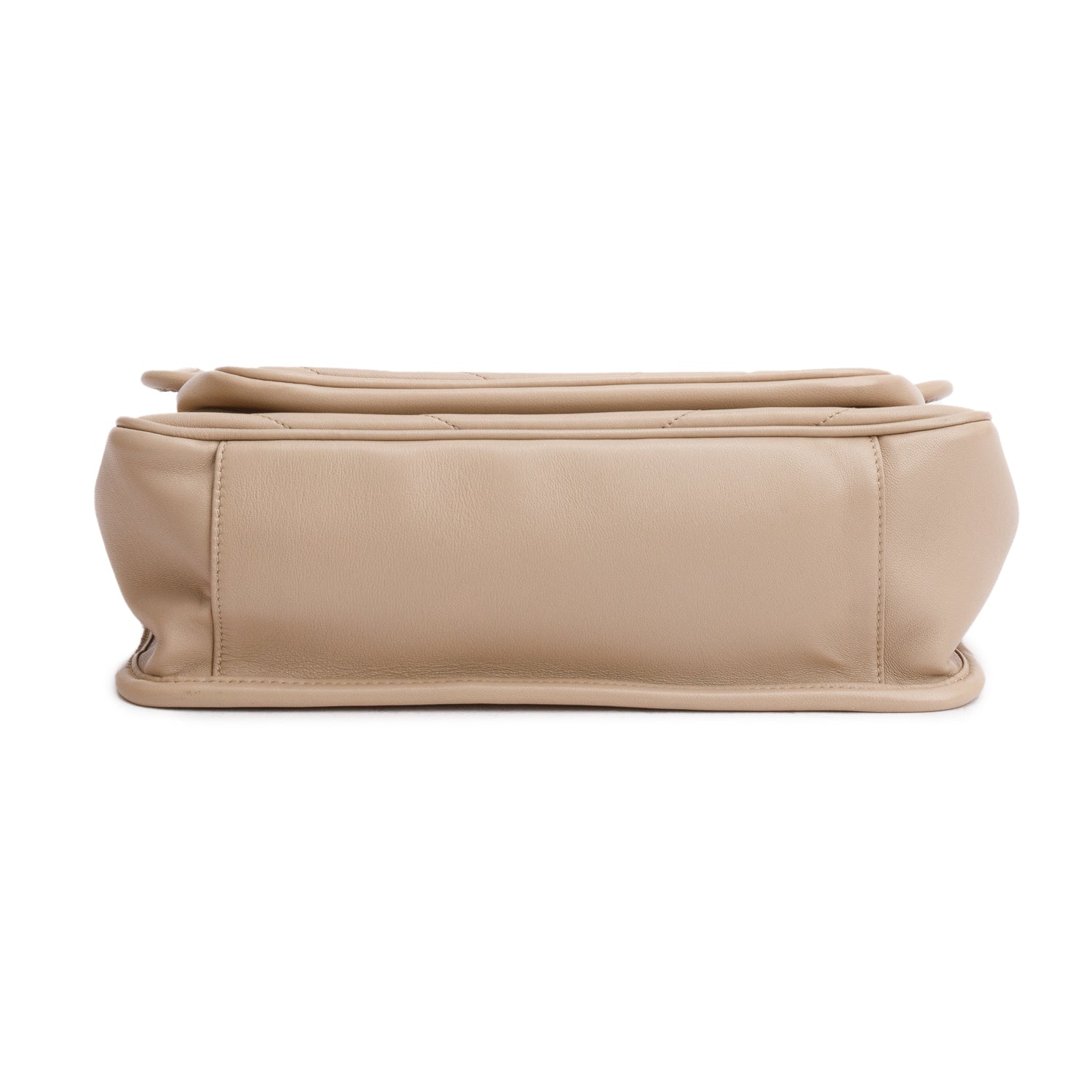 Saint Laurent 2020 Beige Lambskin Matelasse Monogram Medium Niki Chain Satchel w/ Box