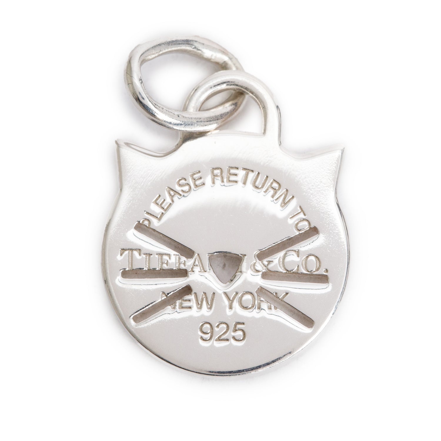 Tiffany & Co. Sterling Silver Return To Tiffany Cat Tag Charm