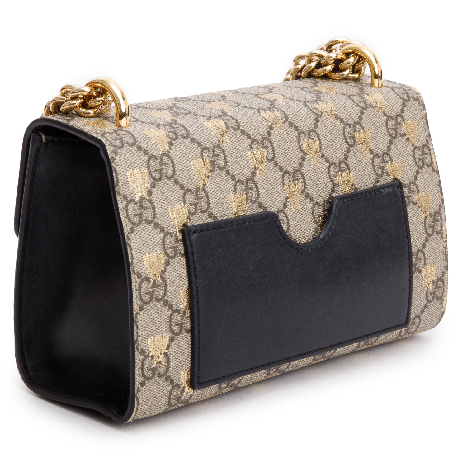 Gucci GG Supreme Monogram Bees Small Padlock Bag w/ Box