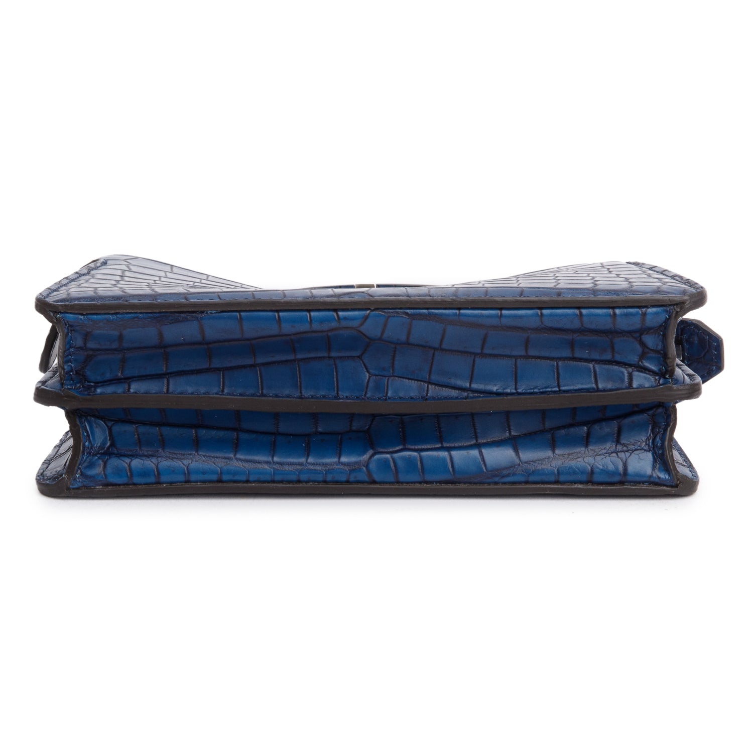 Fendi Navy Crocodile Peekaboo IseeU X-Cross Petit w/ Strap