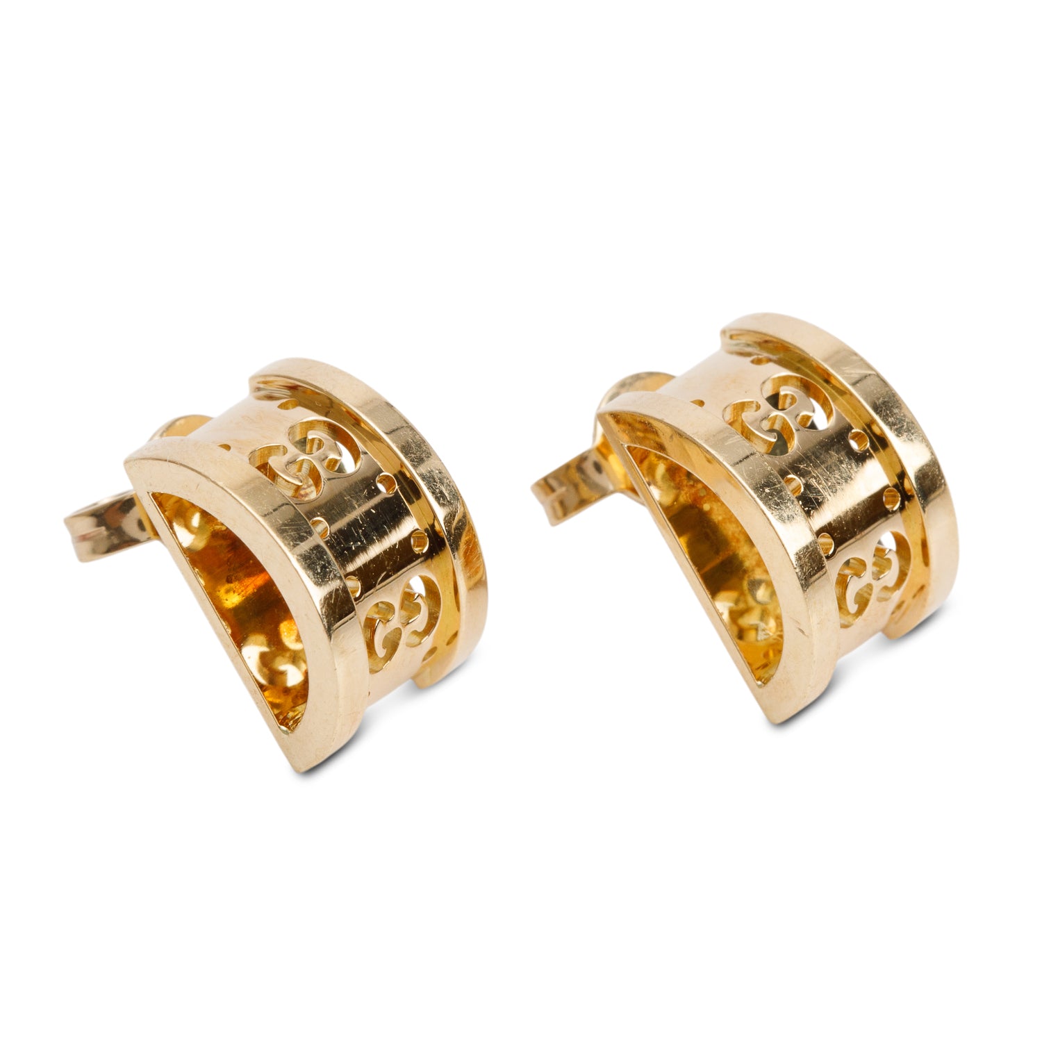 Gucci 18k Yellow Gold Icon Twirl Earrings