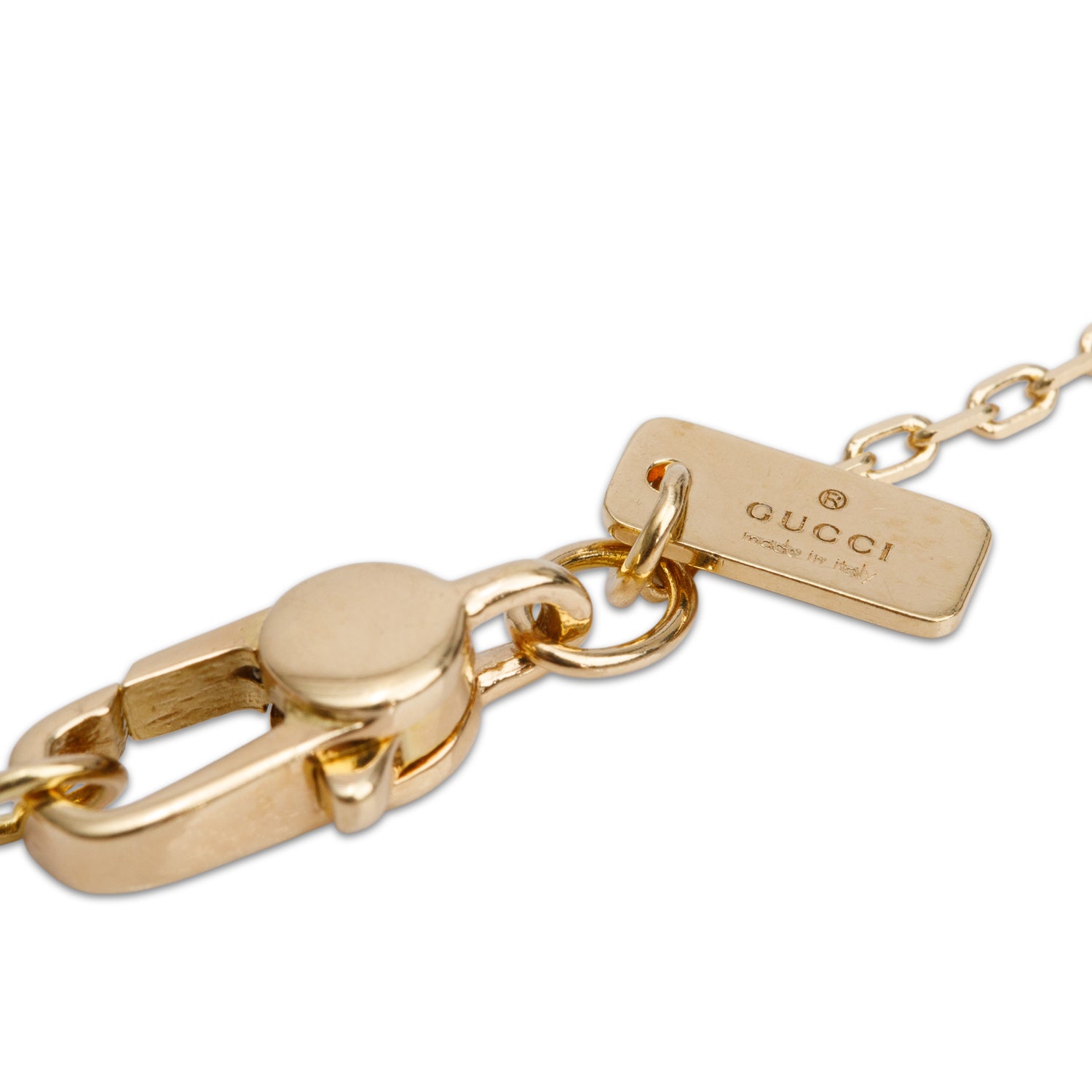Gucci 18k Yellow Gold Icon Twirl Pendant Necklace