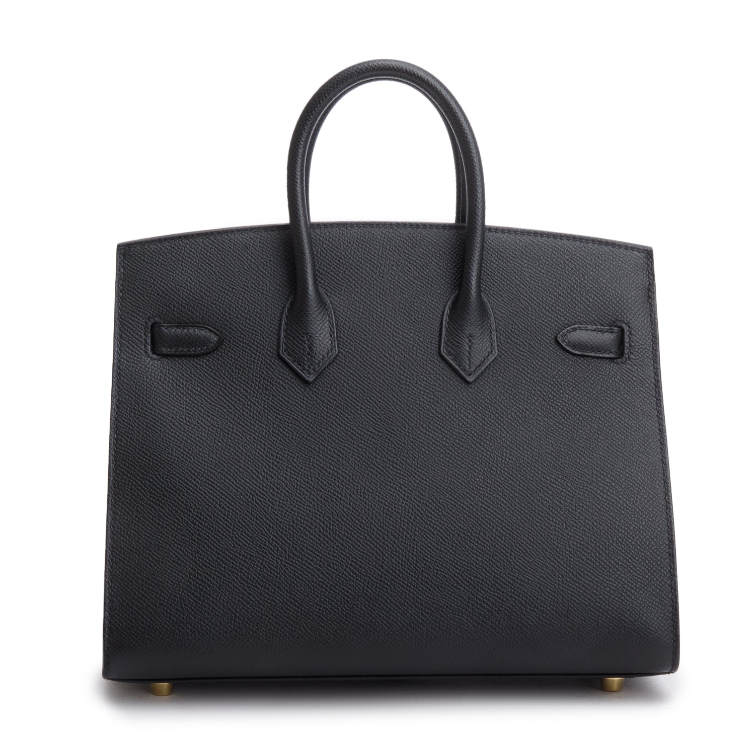 Hermes 2022 Noir Veau Epsom Birkin Sellier 25 w/ Box & Receipt