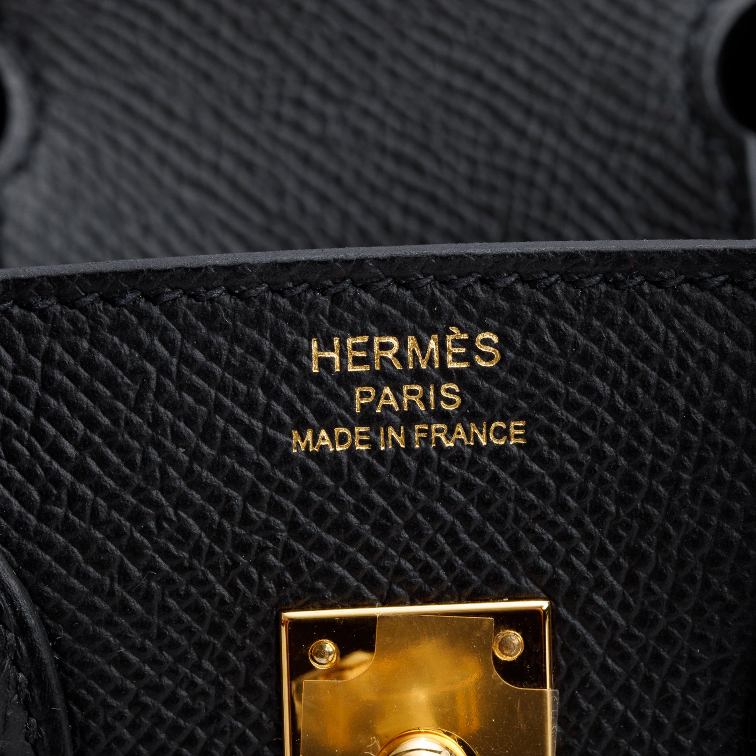 Hermes 2022 Noir Veau Epsom Birkin Sellier 25 w/ Box & Receipt