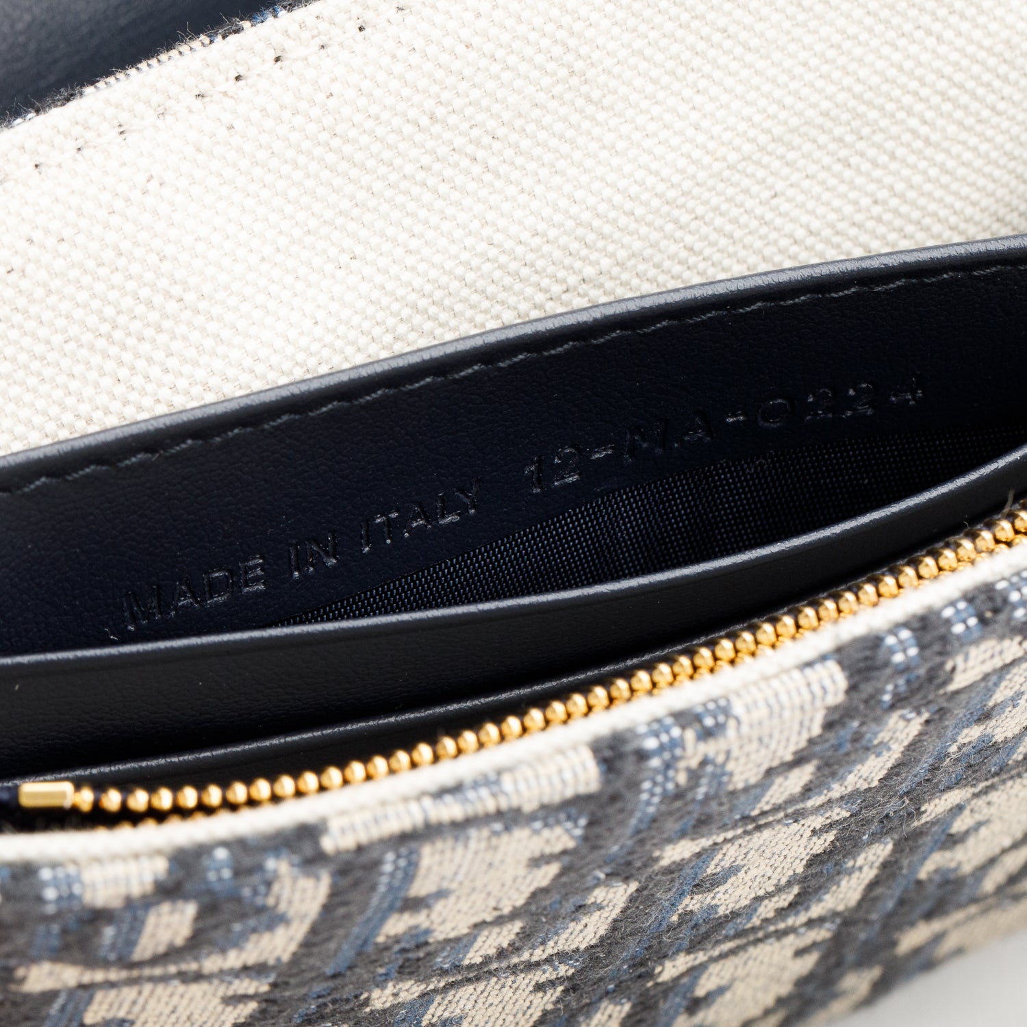 Christian Dior 2024 Oblique Jacquard Saddle Pouch with Chain w/ Receipt