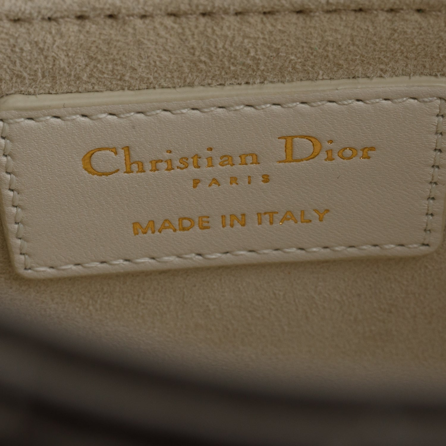 Christian Dior 2024 White Black Lambskin Cannage Mini Lady Dior w/ Strap