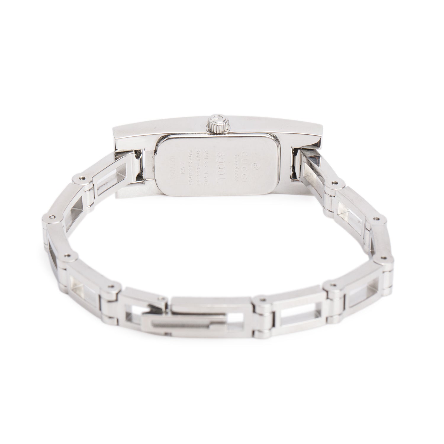 Gucci Stainless Steel 3900 Series Watch Mother of Pearl Silver GG Pattern Dial